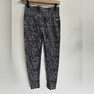 Girls' Black Heather Active Leggings